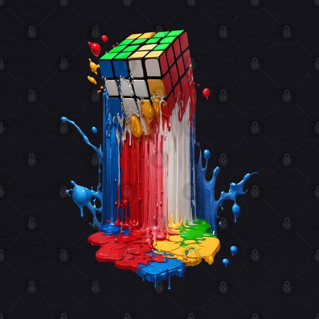 Melting Rubiks Cube by CraftingHouse's Design